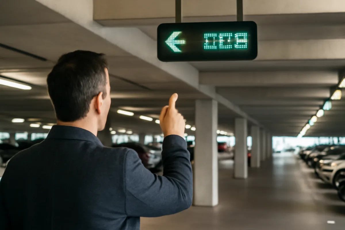 In che modo i pannelli a messaggio variabile aiutano nei grandi parcheggi? Il trucco per perdere meno tempo